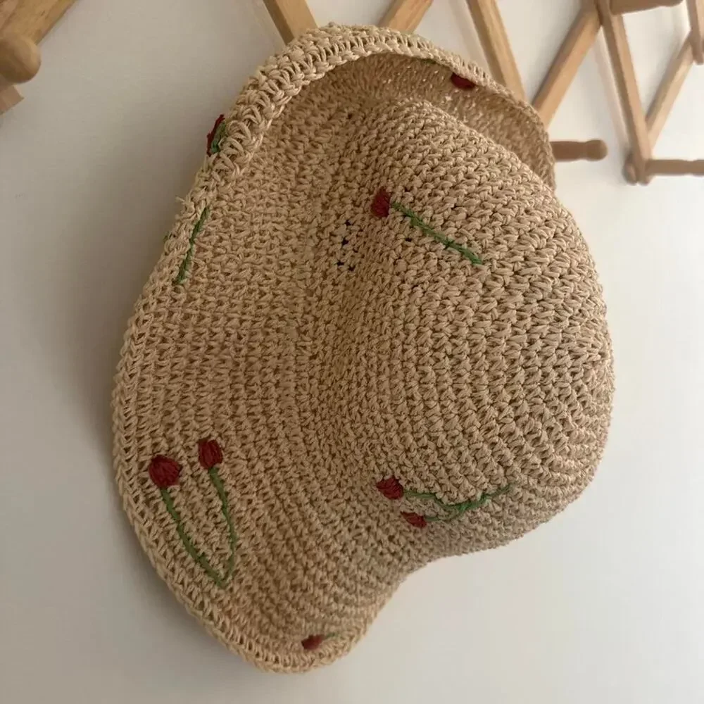 Vince camuto cream straw hat